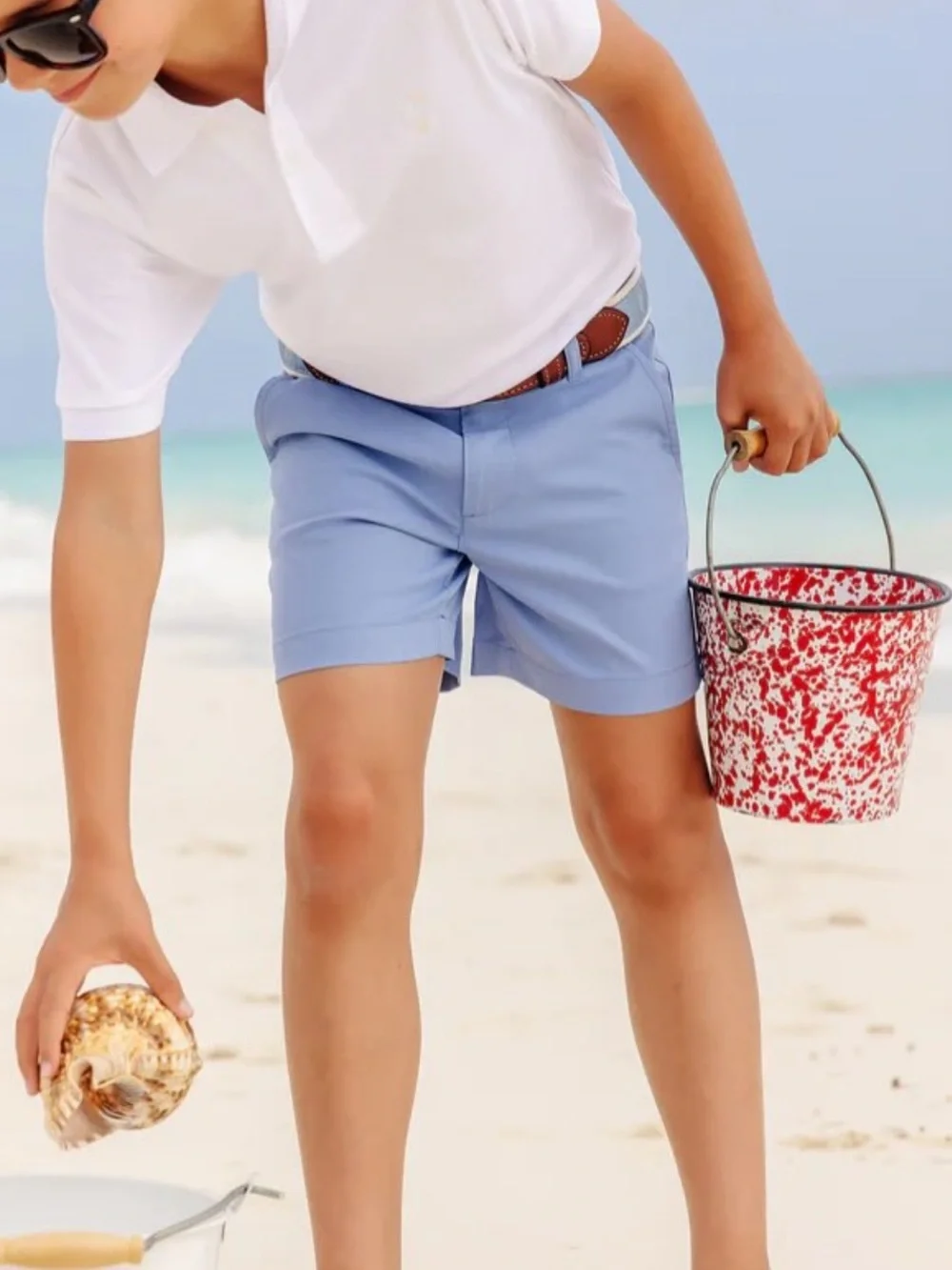 Beaufort Bonnet Charlie’s Chinos Barbados Blue and White Size 7